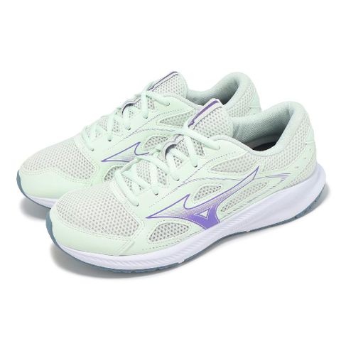 MIZUNO 美津濃 慢跑鞋 Spark 9 女鞋 綠 紫 入門款 輕量 緩衝 運動鞋 K1GA2404-25