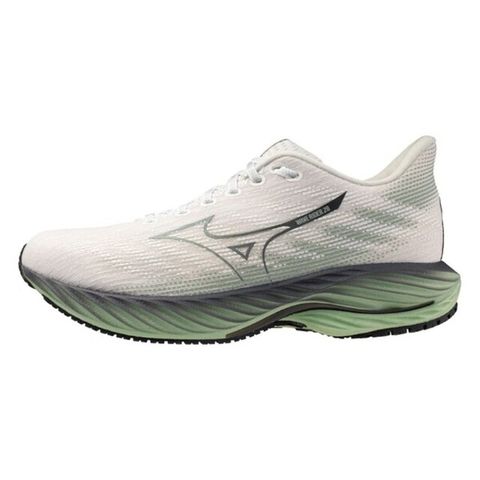 Mizuno Wave Rider 28 Sw [J1GC240460] 男 慢跑鞋 超寬楦 彈力 支撐 緩震 米 綠