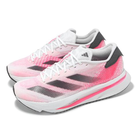 慢跑鞋 Adizero SL2 W 女鞋 白 粉紅 黑 運動鞋 雙層緩震中底 IF6767