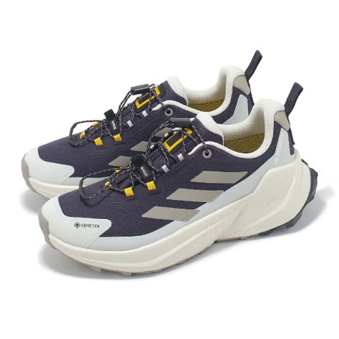 adidas 愛迪達 x 國家地理 越野跑鞋 Terrex Trailmaker 2 GTX 女鞋 米白 紫 防水 JP7065