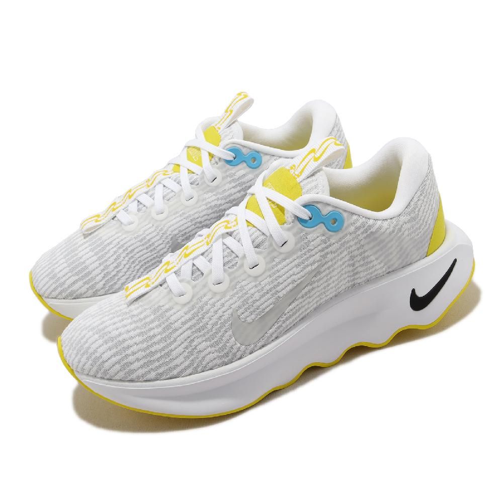 NIKE 耐吉 慢跑鞋 Wmns Motiva 女鞋 白 灰 黃 路跑 緩震 弧形鞋底 運動鞋 DV1238-100