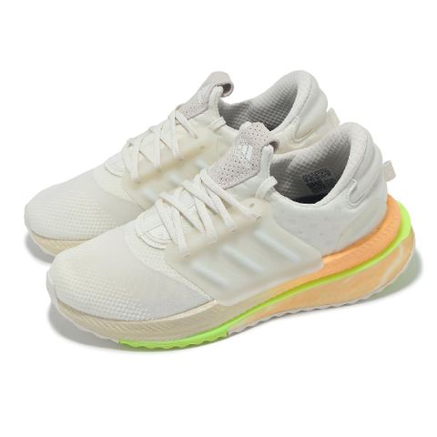 慢跑鞋 X_PLRBOOST 女鞋 米白 橘 綠 緩衝 BOOST 輕量 運動鞋 ID9601