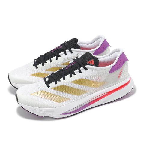 adidas 愛迪達 慢跑鞋 Adizero SL2 M 男鞋 白 金 粉 緩衝 厚底 輕量 路跑 運動鞋 IH8192