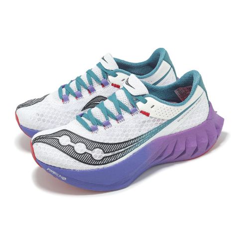 SAUCONY 索康尼 競速跑鞋 Endorphin Pro 4 女鞋 紫 白 輕量 碳板 回彈 路跑 運動鞋 S1093968