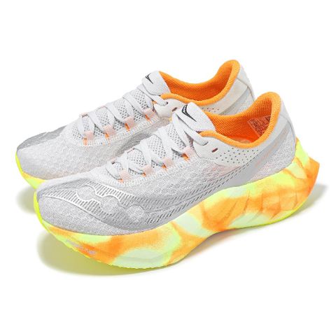 SAUCONY 索康尼 競速跑鞋 Endorphin Pro 4 女鞋 灰銀 橘 輕量 碳板 回彈 路跑 運動鞋 S1093930