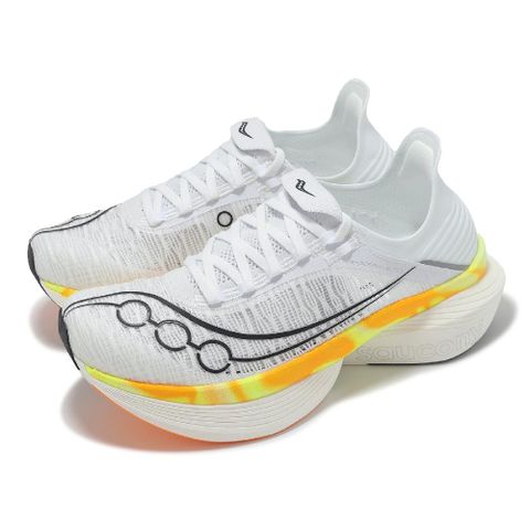 SAUCONY 索康尼 競速跑鞋 Endorphin Elite 2 男鞋 白 橘 輕量 高回彈 長距離 馬拉松 S30994130