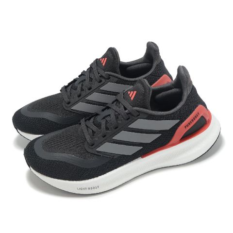 慢跑鞋 Pureboost 5 W 女鞋 黑 粉紅 緩震 反光 運動鞋 JH6452