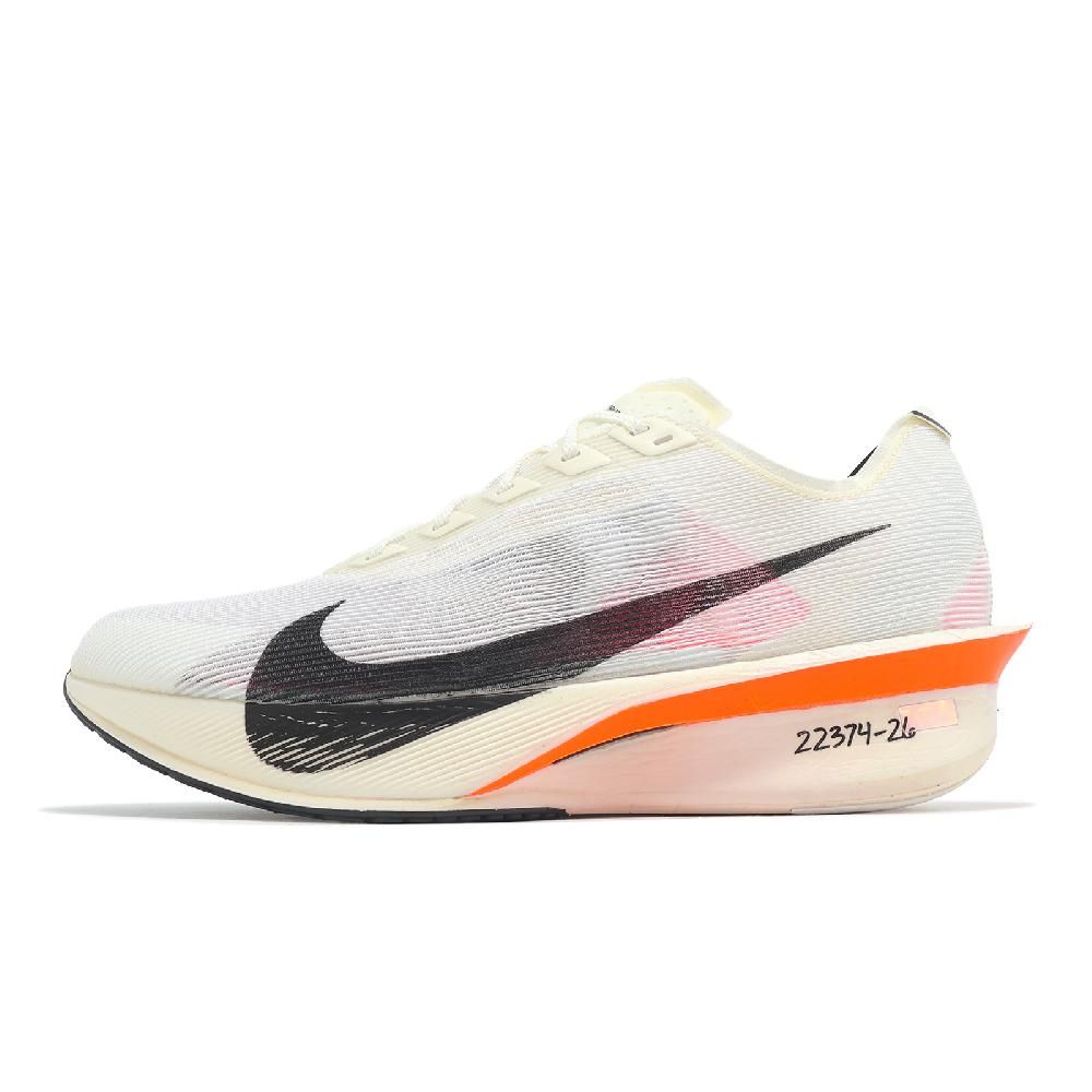 NIKE 耐吉 競速跑鞋 ZoomX Vaporfly Next% 4 Proto 男鞋 米白 黑橘 輕量 碳板 HF6413-100