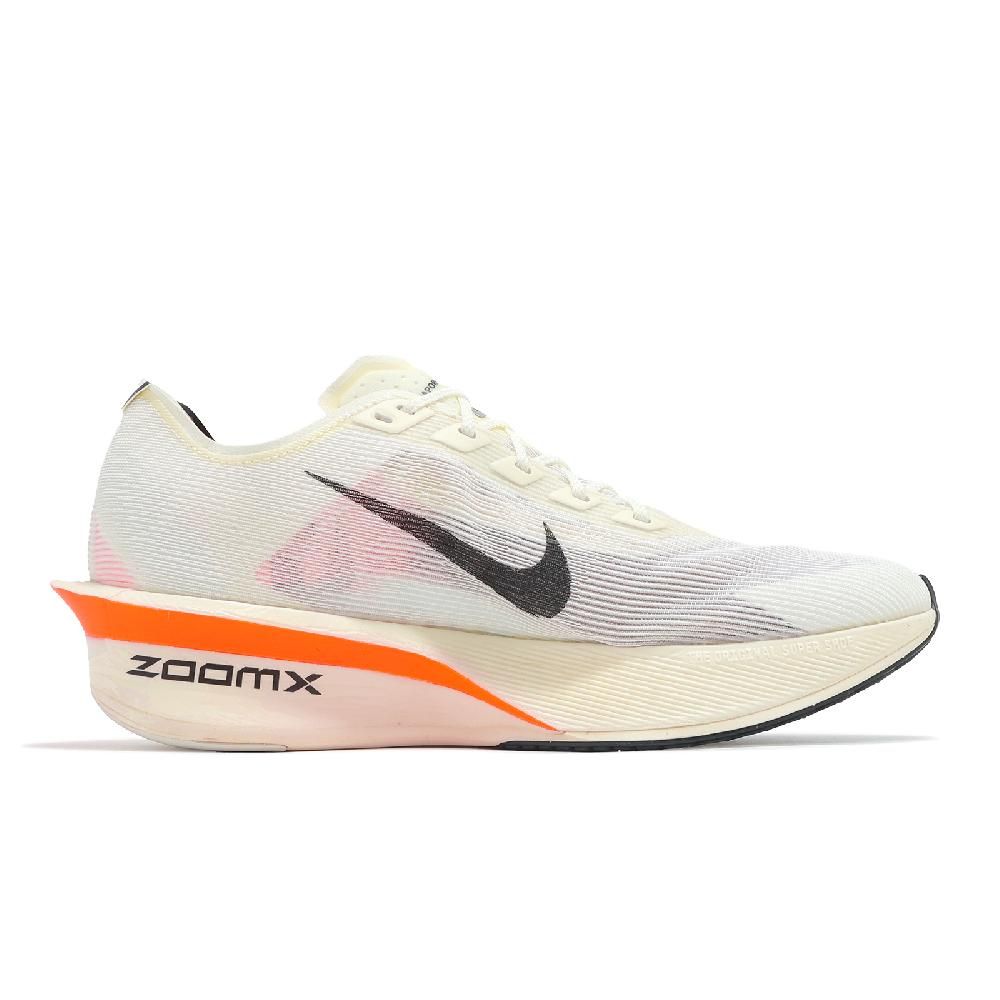 NIKE 耐吉 競速跑鞋 ZoomX Vaporfly Next% 4 Proto 男鞋 米白 黑橘 輕量 碳板 HF6413-100