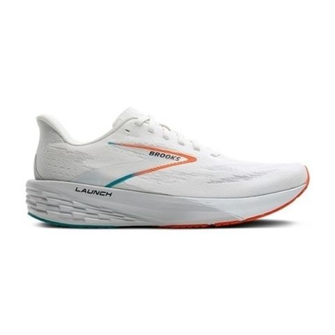 Brooks Launch 11 [1104501D153] 男 慢跑鞋 支撐 彈力 緩震 流暢 競速 白橘