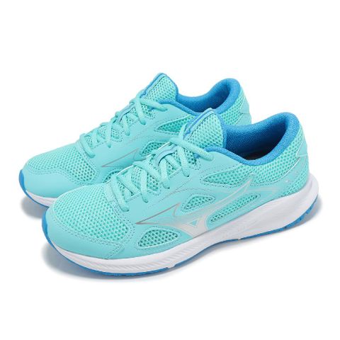 MIZUNO 美津濃 慢跑鞋 Spark 9 女鞋 藍 白 緩震 透氣 基本款 運動鞋 K1GA2404-26
