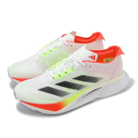 慢跑鞋 Adizero Boston 12 男鞋 女鞋 白 黑 輕量 馬拉松 路跑 運動鞋 JQ2552