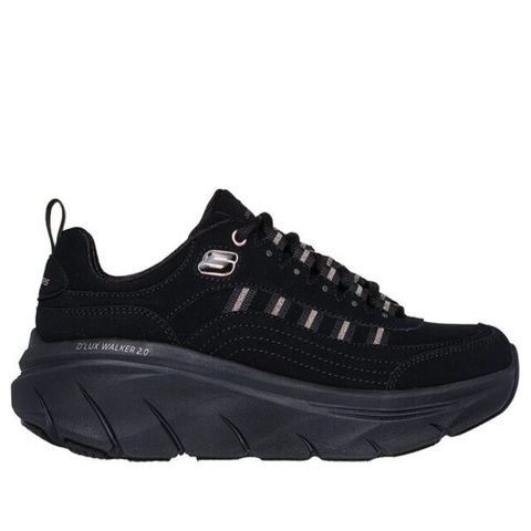 Skechers D'LUX Walker 2.0 [150106BKRG] 女 健走 步行鞋 舒適 透氣 黑