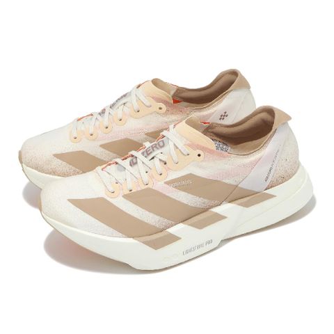 adidas 愛迪達 競速跑鞋 Adizero Adios Pro 4 W 女鞋 棕 白 輕量 緩衝 馬牌大底 JR6359