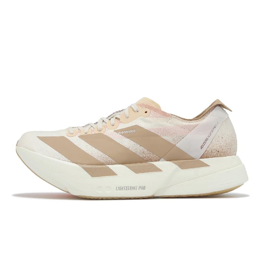 adidas 愛迪達 競速跑鞋 Adizero Adios Pro 4 W 女鞋 棕 白 輕量 緩衝 馬牌大底 JR6359