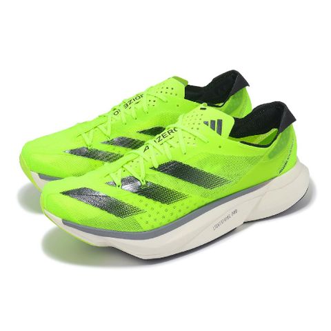 競速跑鞋 Adizero Adios Pro 3 M 男鞋 螢光綠 黑 輕量 回彈 運動鞋 IE1052