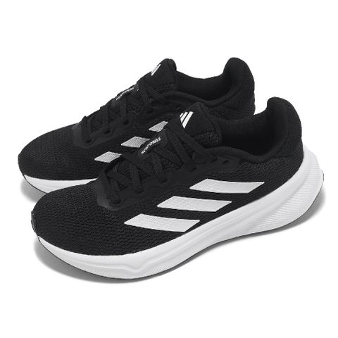 adidas 愛迪達 慢跑鞋 Response W 女鞋 黑 白 透氣 緩衝 運動鞋 IG1412