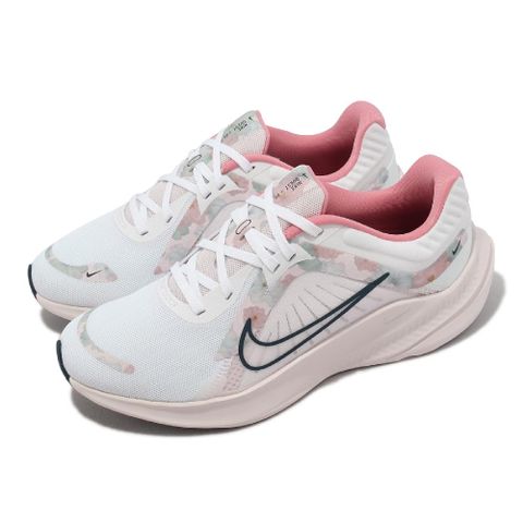 NIKE 耐吉 慢跑鞋 Wmns Quest 5 PRM 女鞋 白 粉 水彩風 花卉 緩震 運動鞋 FB6944-100