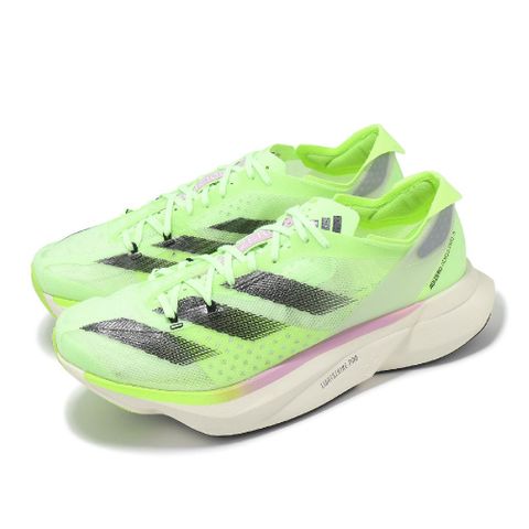 adidas 愛迪達 競速跑鞋 Adizero Adios Pro 3 W 女鞋 綠 黑 緩震 回彈 運動鞋 IG6429
