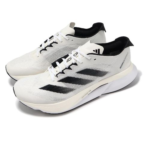 慢跑鞋 Adizero Boston 12 M 男鞋 白 黑 輕量 回彈 輪胎大底 運動鞋 ID4236