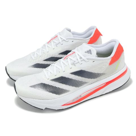 adidas 愛迪達 慢跑鞋 Adizero SL2 M 男鞋 白 黑 橘 雙層緩震中底 運動鞋 IF6745