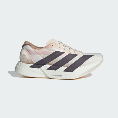 【ADIDAS】ADIZERO ADIOS PRO 4 M 跑步鞋 男鞋 白 棕色 長跑-JR6367