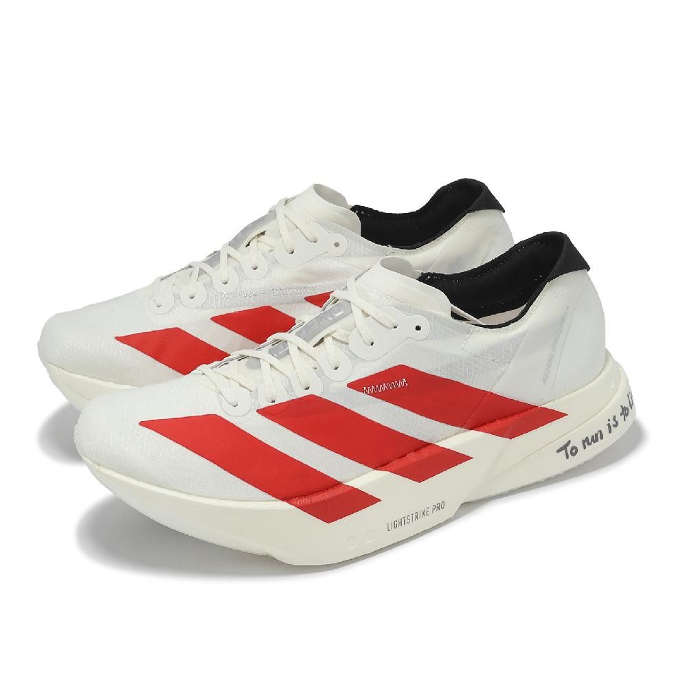 adidas 愛迪達 競速跑鞋 Adizero Adios Pro 4 M 男鞋 女鞋 白 紅 緩震 運動鞋 JR6363