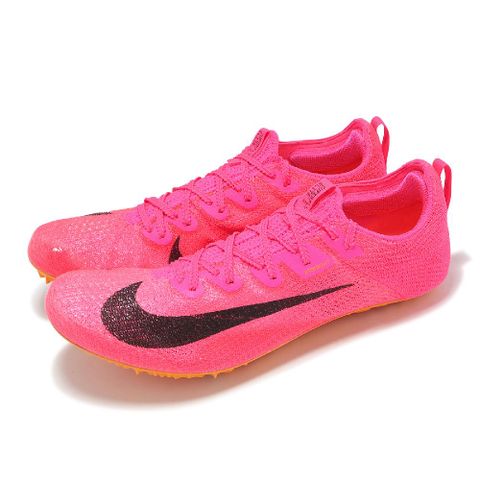 NIKE 耐吉 田徑跑鞋 Zoom Superfly Elite 2 男鞋 桃紅 編織 可拆釘 抓地 競速 運動鞋 CD4382-600