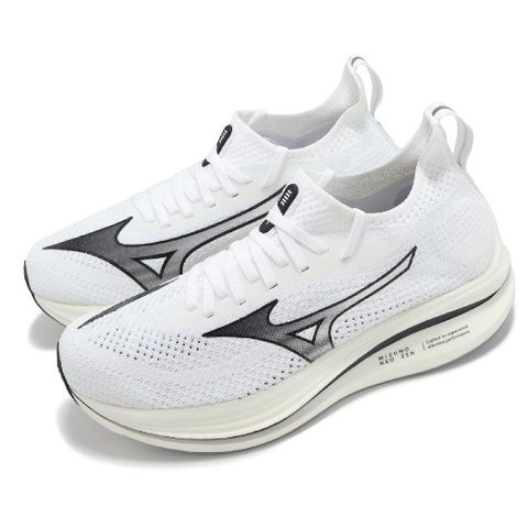 慢跑鞋 Neo Zen 男鞋 白 黑 襪套 針織 緩衝 路跑 運動鞋 J1GC2528-02