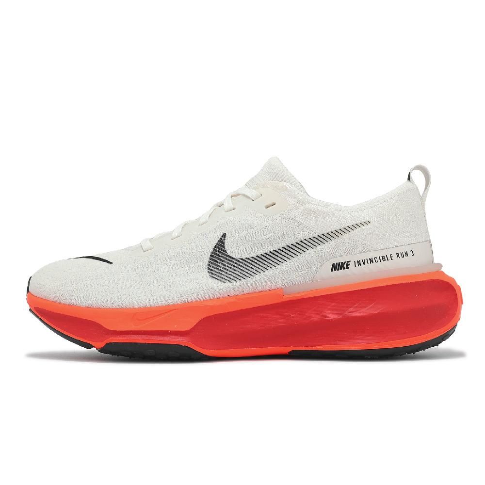 NIKE 耐吉 慢跑鞋 ZoomX Invincible Run FK 3 男鞋 米白 紅 厚底 編織 回彈 DR2615-009