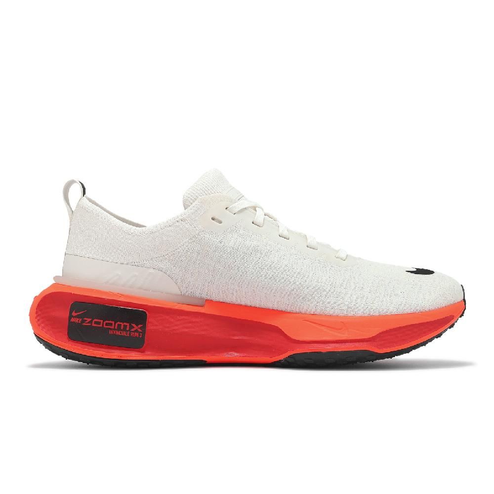 NIKE 耐吉 慢跑鞋 ZoomX Invincible Run FK 3 男鞋 米白 紅 厚底 編織 回彈 DR2615-009