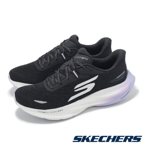 SKECHERS 斯凱奇 慢跑鞋 SKX Aero Spark 女鞋 黑 白 紫 緩衝 輕量 碳板 運動鞋 172200BKPR
