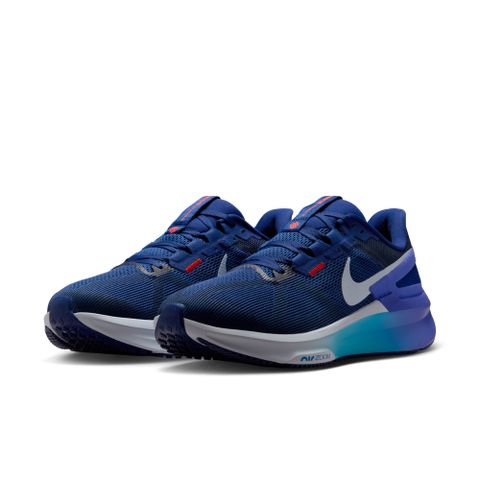 【NIKE】NIKE AIR ZOOM STRUCTURE 25 男鞋 跑步鞋 藍色-DJ7883017