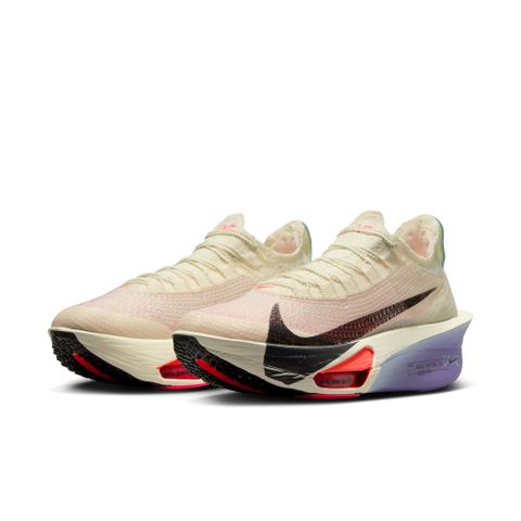 NIKE 耐吉 W AIR ZOOM ALPHAFLY NEXT% 3 女鞋 跑步鞋 米白 紫 紅-FD8315101