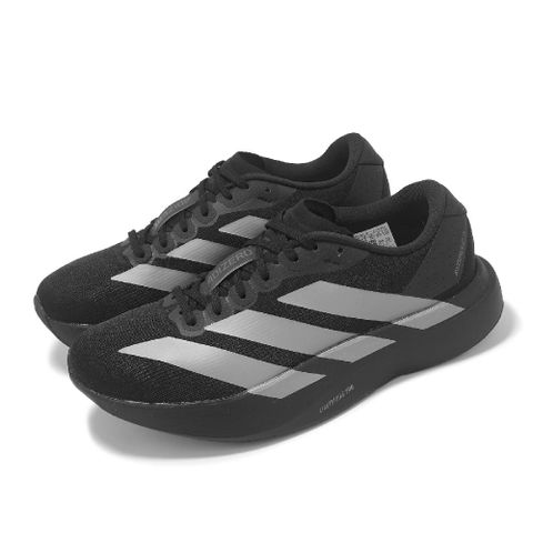 慢跑鞋 adizero Evo SL W 女鞋 黑 銀 緩震 運動鞋 愛迪 JP7147