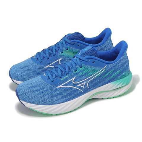 慢跑鞋 Wave Inspire 21 男鞋 藍 白 支撐 波浪片 運動鞋 美津濃 J1GC2544-54