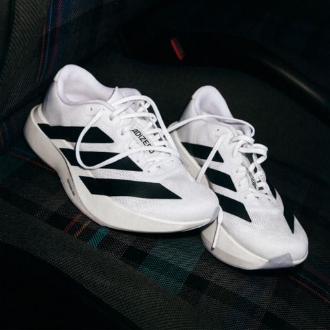 【ADIDAS】adizero Evo SL M 跑步鞋 男鞋 白黑色-JH6206