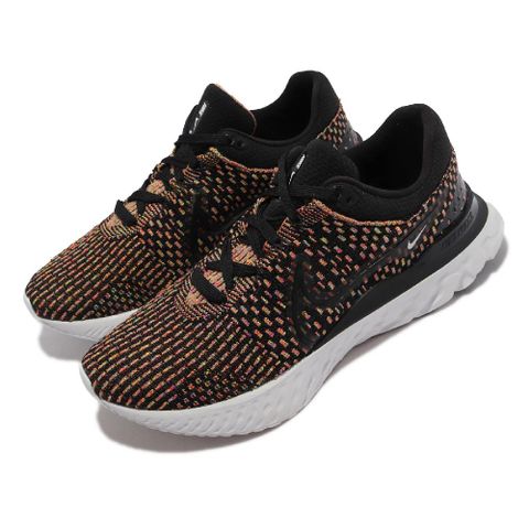 慢跑鞋 React Infinity Run FK 3 男鞋 黑 彩色 針織鞋面 運動鞋 DH5392-002