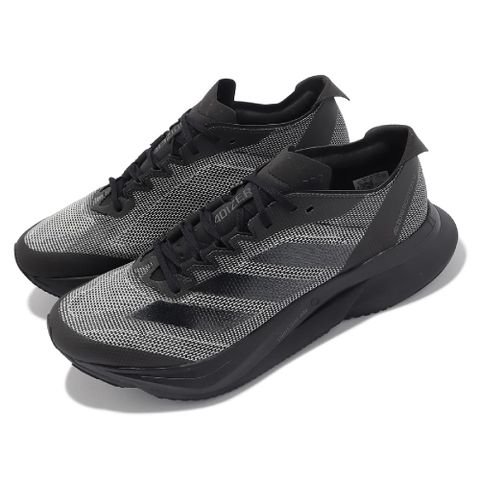 慢跑鞋 Adizero Boston 12 M 男鞋 黑 灰 馬牌輪胎底 運動鞋 馬拉松 ID5985