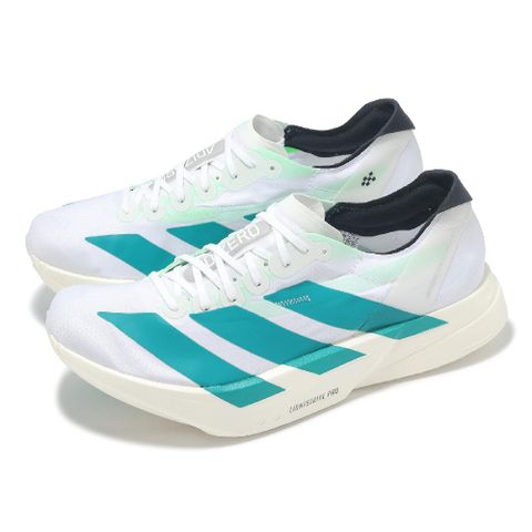 競速跑鞋 Adizero Adios Pro 4 M 男鞋 白 綠 緩震 回彈 運動鞋 JR1267