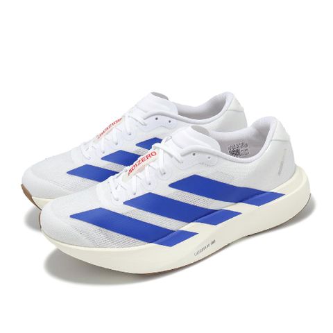 慢跑鞋 Adizero Evo SL M 男鞋 白 藍 緩震 運動鞋 愛迪達 JS4494