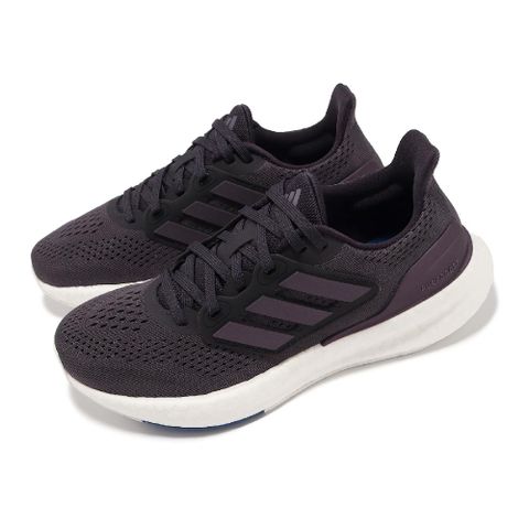 慢跑鞋 Pureboost 23 W 女鞋 白 深紫 Boost 緩震 透氣 路跑 運動鞋 IF1541