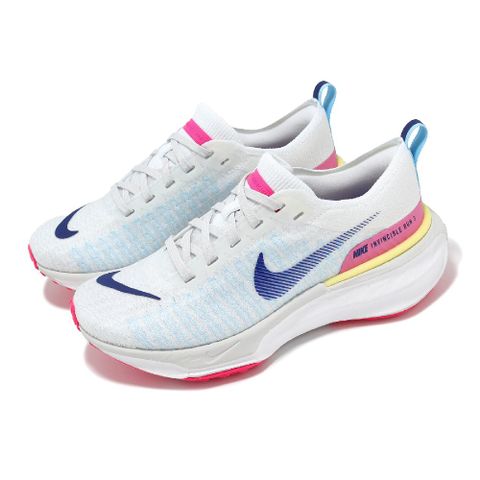 慢跑鞋 Wmns ZoomX Invincible Run FK 3 女鞋 白 藍 編織鞋面 運動鞋 DR2660-105