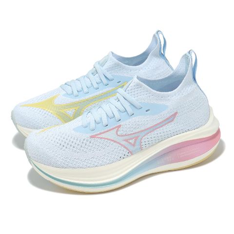 慢跑鞋 Neo Zen 女鞋 藍 粉紅 緩衝 路跑 運動鞋 美津濃 J1GD2591-75