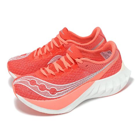 競速跑鞋 Endorphin Pro 4 女鞋 珊瑚橘 碳板 緩震 訓練 運動鞋 索康尼 S10939342