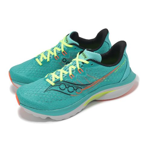 競速跑鞋 Kinvara 16 男鞋 湖水綠 橘 緩震 訓練 索康尼 S2102097