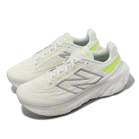 慢跑鞋 1080 V13 D 寬楦 女鞋 白 螢光黃 厚底 運動鞋 NB W1080F13-D