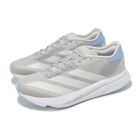 慢跑鞋 Adizero SL2 W 女鞋 灰 藍 緩衝 厚底 運動鞋 愛迪達 JI2992