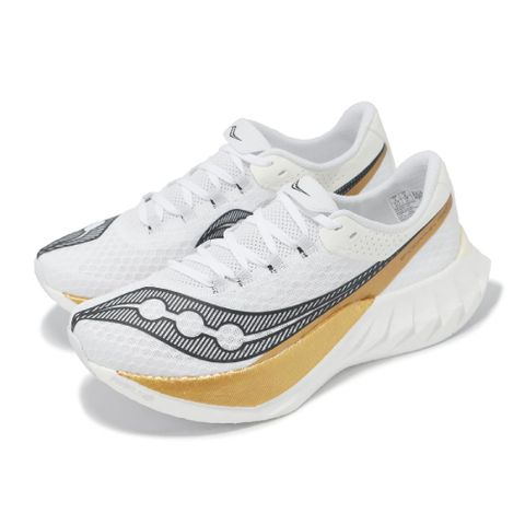 競速跑鞋 Endorphin Pro 4 男鞋 白 金 碳板 緩震 支撐 運動鞋 索康尼 S20939103