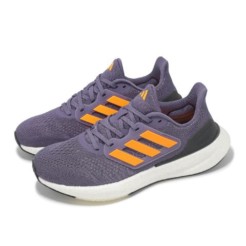 慢跑鞋 Pureboost 23 W 女鞋 紫 橘 Boost 緩震 運動鞋 愛迪達 IF2388